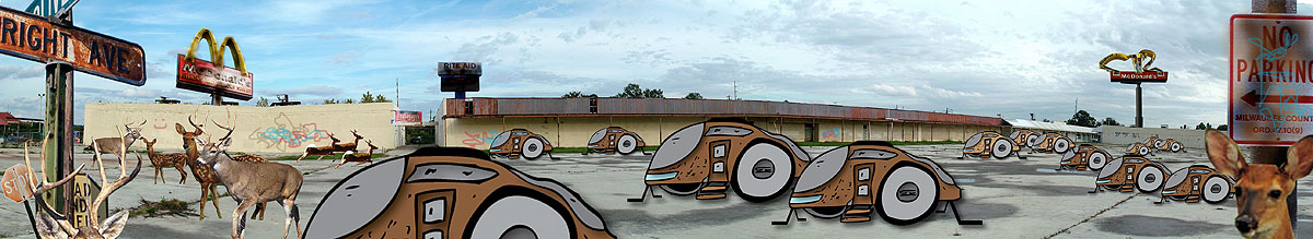abandoned shopping center